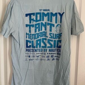 Tommy Tant Surf Classic vintage Light Blue Surf Medium rare STAFF shirt
